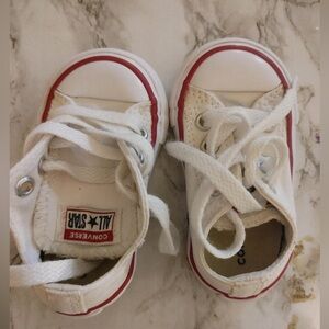Baby Converse size 3-white
